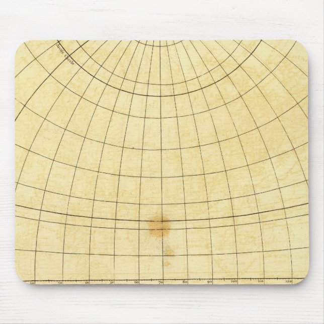 Kontur der östlichen Hemisphäre Mousepad (Vorne)