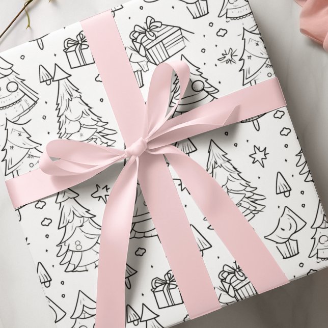 Kontur der Weihnachtsfarben Geschenkpapier (Von Creator hochgeladen)