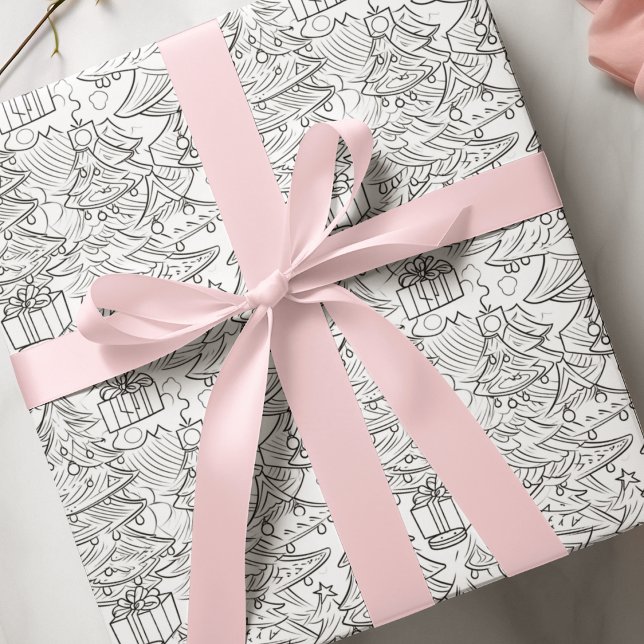 Kontur der Weihnachtsfarben Geschenkpapier (Von Creator hochgeladen)