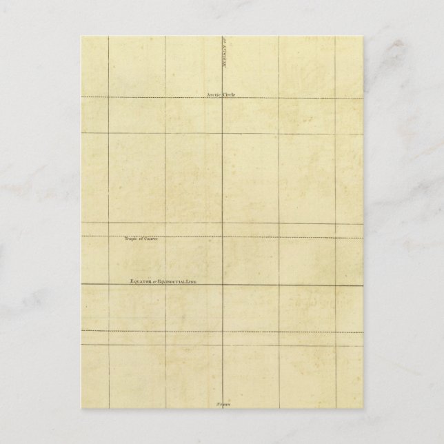 Kontur der Weltkarte Postkarte (Vorderseite)