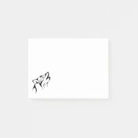 Kontur des Wolfs heulend