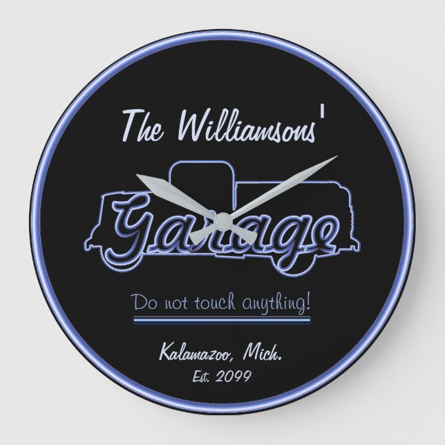 Kontur Garage Uhr Zeichen (Vorderseite)