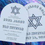 KONTUR LETTERS STAR Arch Custom Bar Mitzvah Einladung<br><div class="desc">Perfekte Karte, um eine Bar oder Fledermausmitzvah anzukündigen! Handgemachte Kunst für Sie mit dem Stern von David auf der Vorder- und Rückseite! Vollständig anpassbar! Klicken Sie auf "Personalisieren" oben, um den Text zu bearbeiten. Klicken Sie auf "Bearbeiten mit dem Design-Tool", um die Schriftart, Farben und Platzierungen anzupassen und das Design...</div>