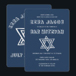 KONTUR LETTERS STAR DAVID Custom Bar Mitzvah Einladung<br><div class="desc">Perfekte Karte, um eine Bar oder Fledermausmitzvah anzukündigen! Handgemachte Kunst für Sie mit dem Stern von David auf der Vorder- und Rückseite! Vollständig anpassbar! Klicken Sie auf "Personalisieren" oben, um den Text zu bearbeiten. Klicken Sie auf "Bearbeiten mit dem Design-Tool", um die Schriftart, Farben und Platzierungen anzupassen und das Design...</div>