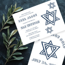 KONTUR LETTERS STAR DAVID Custom BAR Mitzvah