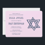 KONTUR LETTERS STAR DAVID Custom Bat Mitzvah Einladung<br><div class="desc">Perfekte Karte, um eine Bar oder Fledermausmitzvah anzukündigen! Handgemachte Kunst für Sie mit dem Stern von David auf der Vorder- und Rückseite! Vollständig anpassbar! Klicken Sie auf "Personalisieren" oben, um den Text zu bearbeiten. Klicken Sie auf "Bearbeiten mit dem Design-Tool", um die Schriftart, Farben und Platzierungen anzupassen und das Design...</div>
