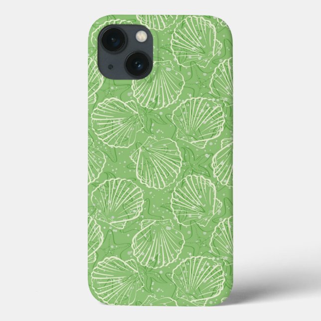 Kontur Seashells Case-Mate iPhone Hülle (Rückseite)