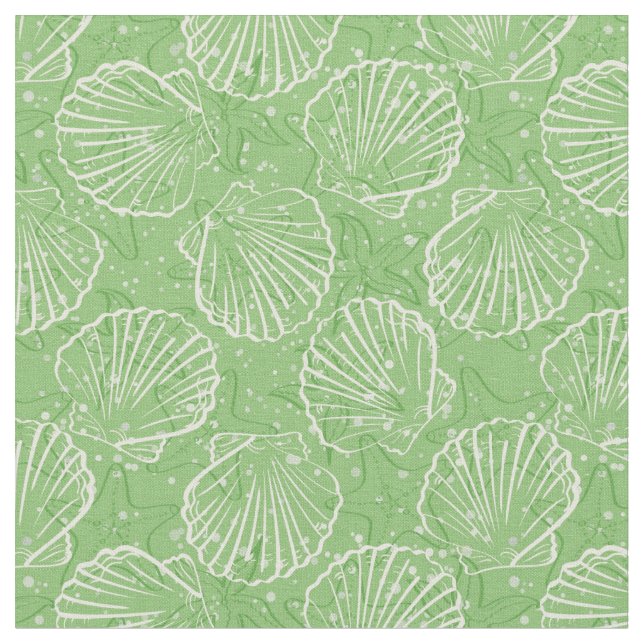 Kontur Seashells Stoff (Nahaufnahme)