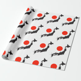 Kontur und Kreis Japans Geschenkpapier