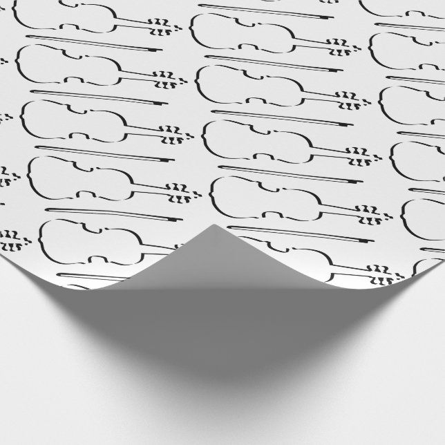 Kontur Violine Geschenkpapier (Ecke)