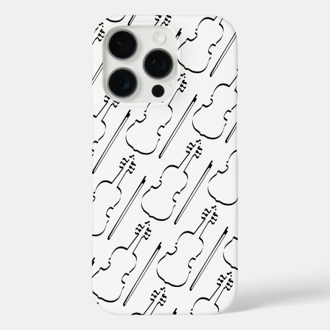 Kontur Violine iPhone 16 Pro Hülle (Rückseite)