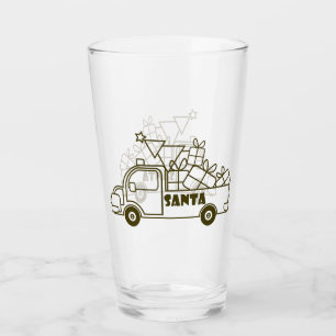 Kontur Weihnachtswagen Ausblick auf die Pkw Glas