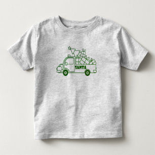 Kontur Weihnachtswagen Ausblick auf die Pkw Kleinkind T-shirt