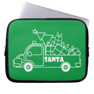 Kontur Weihnachtswagen Ausblick auf die Pkw Laptopschutzhülle