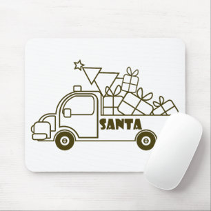 Kontur Weihnachtswagen Ausblick auf die Pkw Mousepad