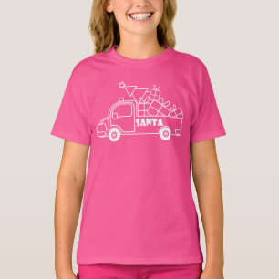 Kontur Weihnachtswagen Ausblick auf die Pkw T-Shirt
