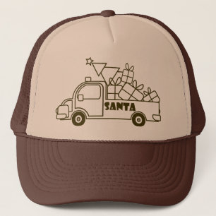 Kontur Weihnachtswagen Ausblick auf die Pkw Truckerkappe