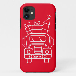 Kontur Weihnachtswagen Santa Auto Vorderansicht Case-Mate iPhone Hülle