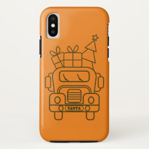 Kontur Weihnachtswagen Santa Auto Vorderansicht Case-Mate iPhone Hülle