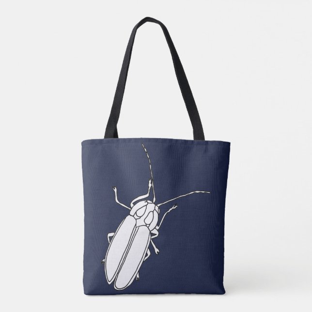Kontur Zeichnend Blitzinsekteninsekten-Tragetasche Tasche (Rückseite)