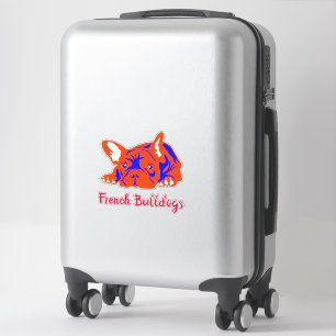 Konturaufkleber Französische Bulldoggen Aufkleber