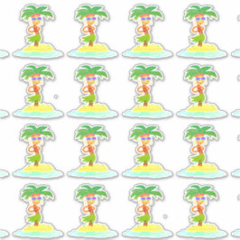 Konturkleber für Hula Palm (Blatt) Aufkleber