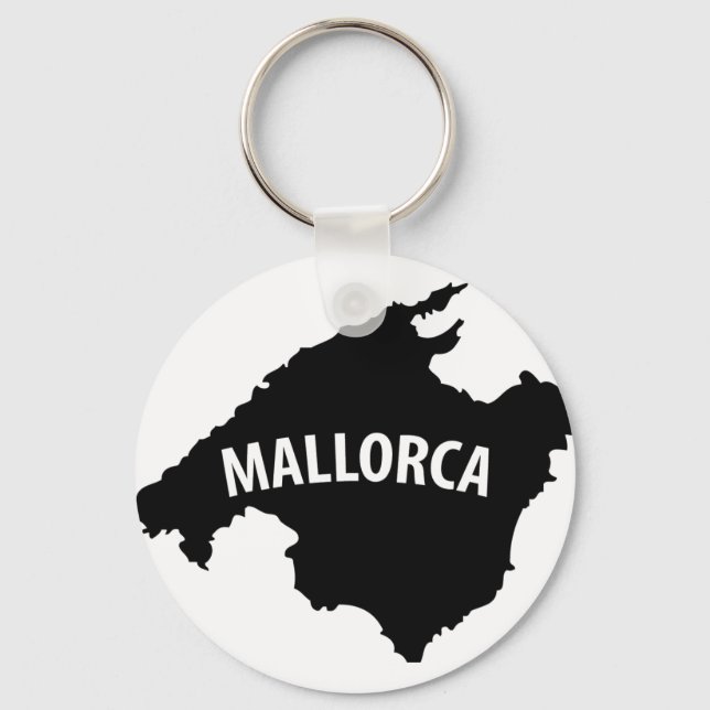 Kontursymbol für Mallorca Schlüsselanhänger (Vorderseite)