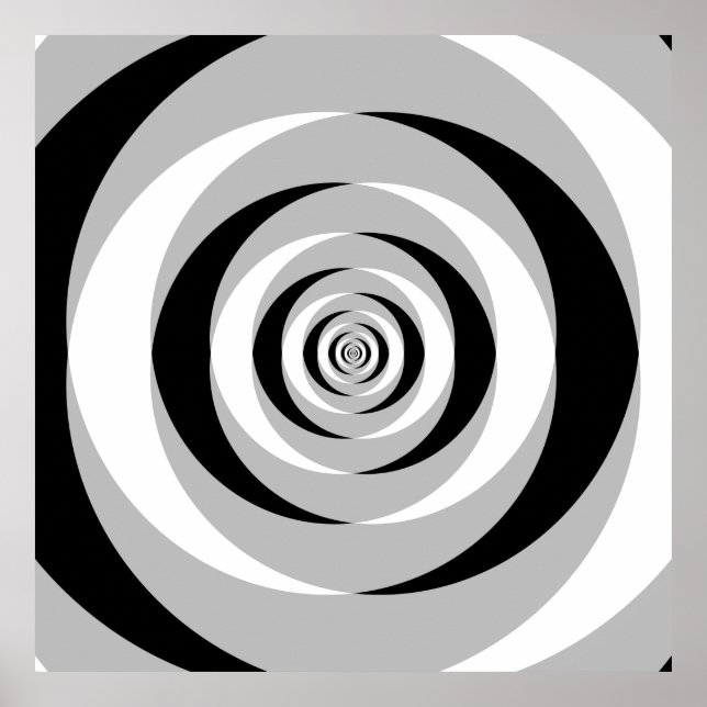 Konvergierte logarithmische Spiralen Var 1 Poster (Vorne)