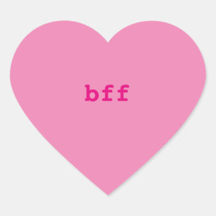 Konversation Heart Stickers, BESTE FREUNDIN Herz-Aufkleber