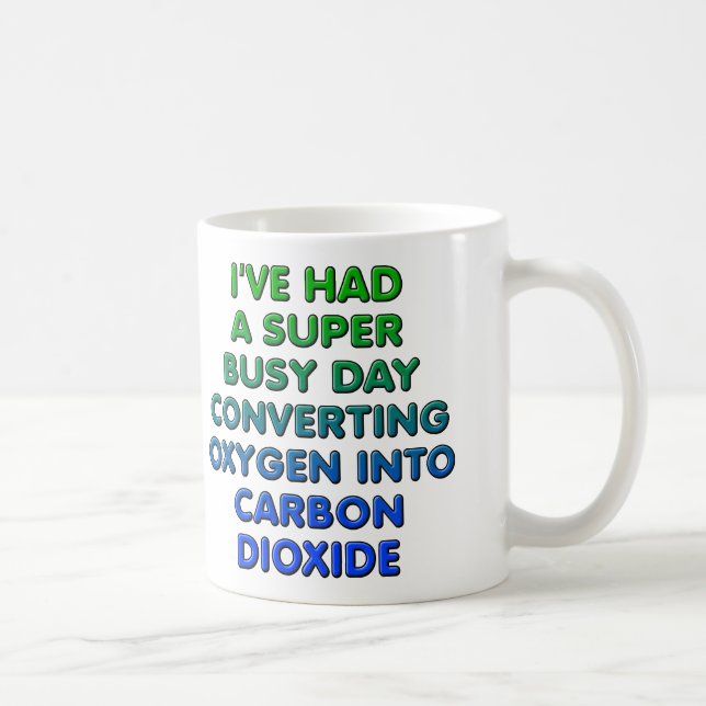 Konvertieren von Sauerstoff-Funny Mug oder Reiseum Kaffeetasse (Rechts)