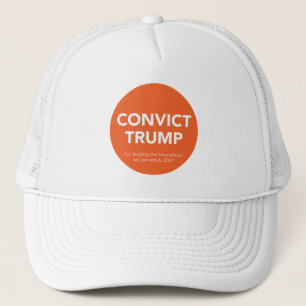 KONVICT? TRUMP-Hut (weiß) Truckerkappe