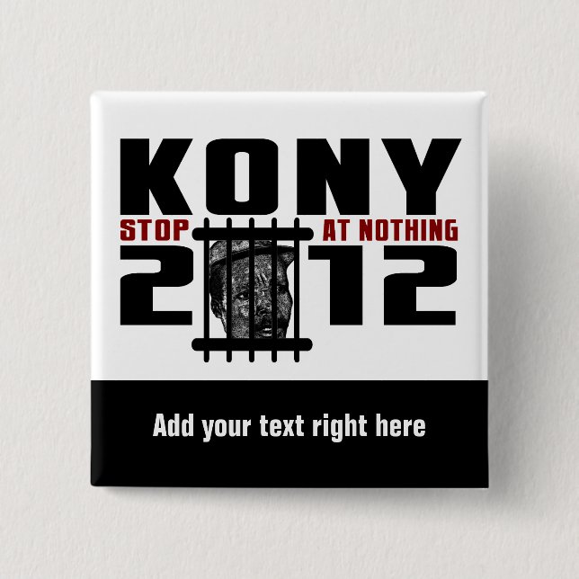 KONY 2012 Button (Vorderseite)