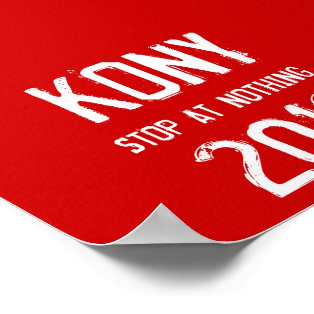 Kony 2012 Poster (Ecke)