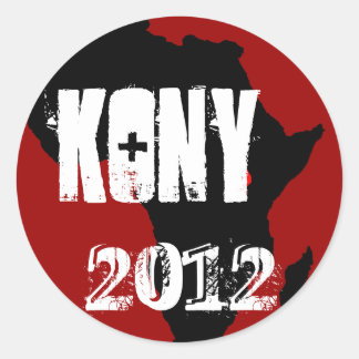 Kony 2012 runder aufkleber