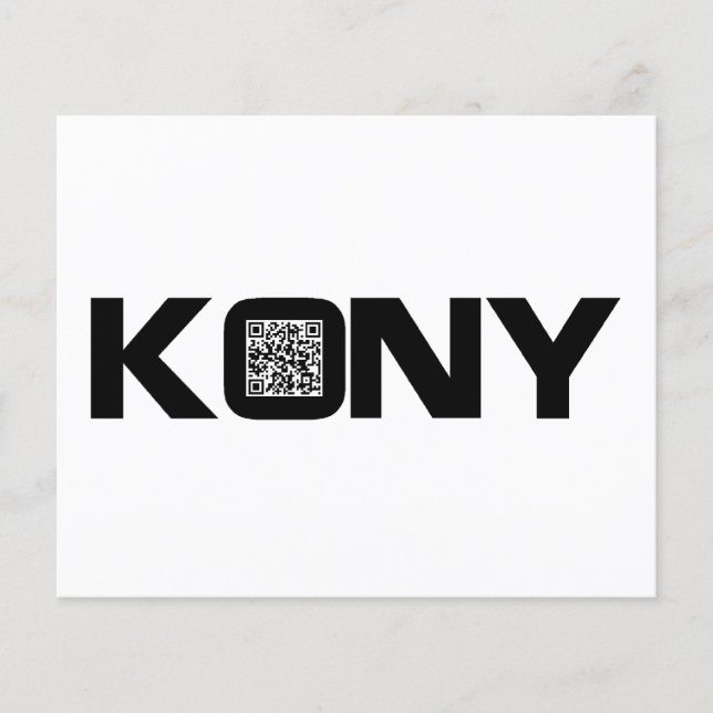 Kony 2012 Video QR Code Joseph Kony Flyer (Vorne)