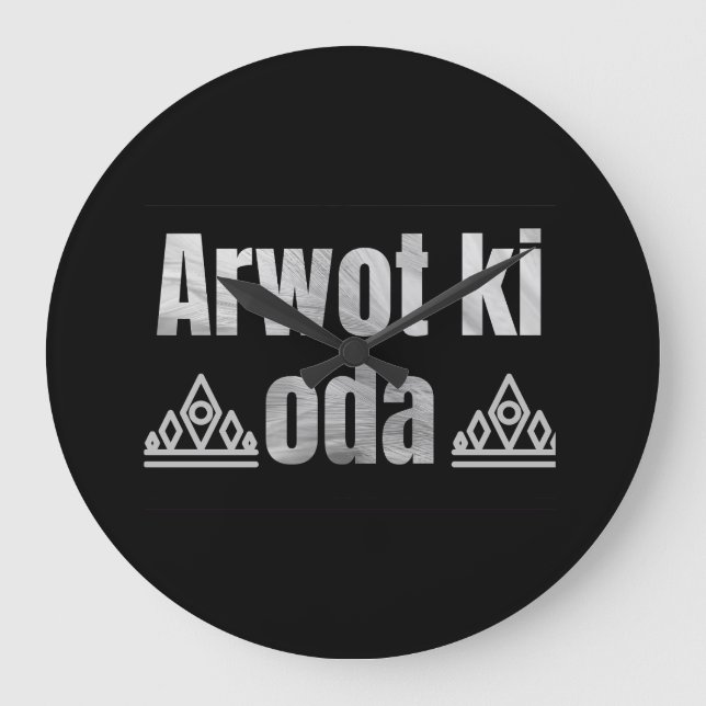 Konymoi "Arwot ki Oda" Wall Clock Große Wanduhr (Vorderseite)