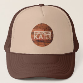 Konymoi "Bin ijol Yesu ka imito kuc" Trucker Hat Truckerkappe