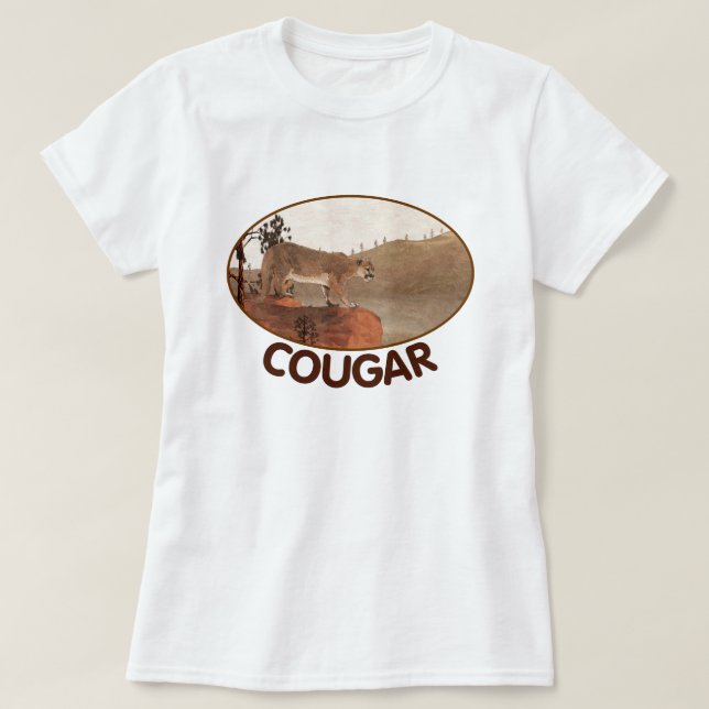 Konzentration - Cougar T-Shirt (Design vorne)