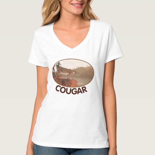 Konzentration - Cougar T-Shirt (Vorderseite)