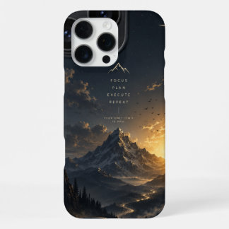 Konzentriere dich, Plane, Führe aus, Wiederhole – iPhone 16 Pro Max Hülle