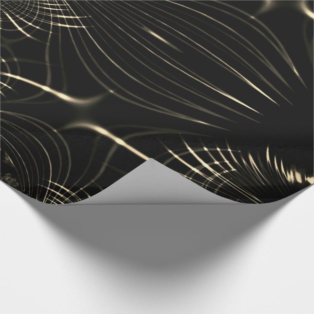 Konzentrierte beige Kurven mit einigen hellen Geschenkpapier (Ecke)