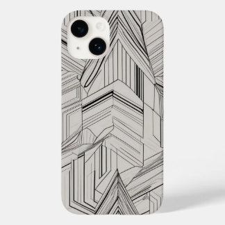 Konzentrierte Dreiecke-Linie Art Case-Mate iPhone 14 Hülle