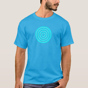 Konzentrierte Kreise Farbiges T-Shirt