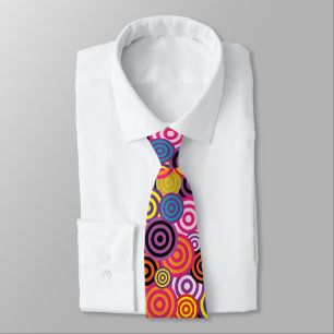 Konzentrierte Kreise Grafische Design-Farben Krawatte