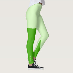 Konzentrierte Pastellfarben Türkisgrüne Leggings
