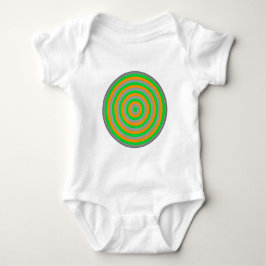 Konzentrierter farbiger Kreis der Baby-Bekleidung Baby Strampler