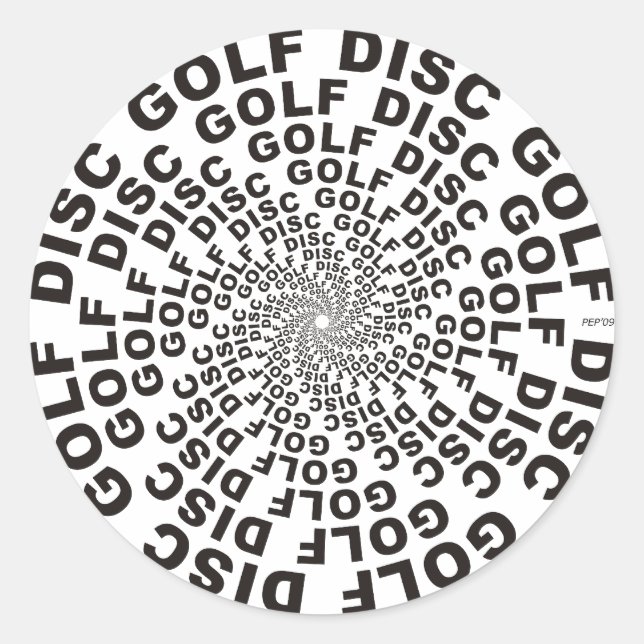 Konzentrierter Text #2 Runder Aufkleber (Vorderseite)