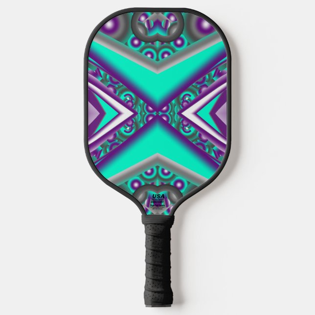 Konzentrisch Abstrakt Pickleball Schläger (Vorderseite)