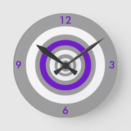 Konzentrisch - violett runde wanduhr