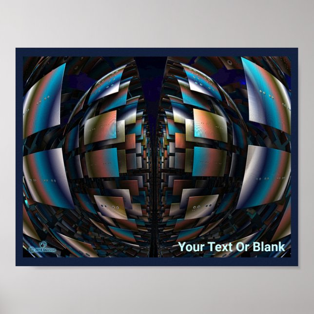 Konzentrische Hemisphären Poster (Vorne)